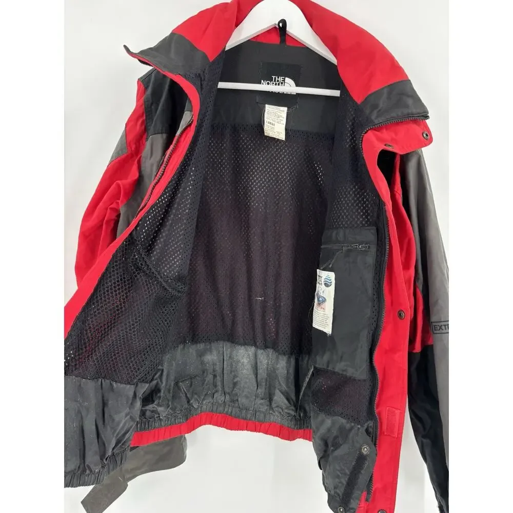 The North Face Vintage Jacket Mens Large Red Black 90s Ultrex Burlington Extreme